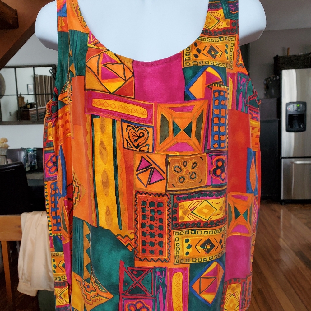 NWT New York Studio silk tank sz med
